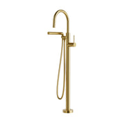 AQUABRASS UMIX FLOORMOUNT TUBFILLER WITH HANDSHOWER