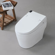AQUABRASS STONE/TOUCH iKLEEN2 TANKLESS ELONGATED SMART TOILET w/INTEGRATED BIDET WHITE