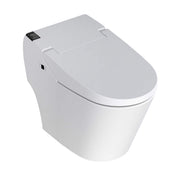 AQUABRASS STONE/TOUCH iKLEEN2 TANKLESS ELONGATED SMART TOILET w/INTEGRATED BIDET WHITE