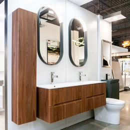 BATH VANITY DOUBLE EASY WITH MINERAL TOP 56