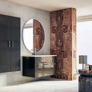 BATHROOM LUXURY LED  MIRROR  100x100cm  WITH MAGNIFYING MIRROR MADE IN ITALY