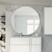 BATHROOM LUXURY LED  MIRROR  100x100cm  WITH MAGNIFYING MIRROR MADE IN ITALY