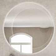 BATHROOM LUXURY LED  MIRROR  100x100cm  WITH MAGNIFYING MIRROR MADE IN ITALY