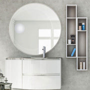 BATHROOM LUXURY LED  MIRROR  100x100cm  WITH MAGNIFYING MIRROR MADE IN ITALY