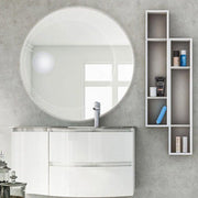 BATHROOM LUXURY LED  MIRROR  100x100cm  WITH MAGNIFYING MIRROR MADE IN ITALY