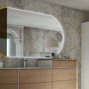 BATHROOM MIRROR 80x120CM WITH MAGNIFYING MIRROR MADE IN ITALY