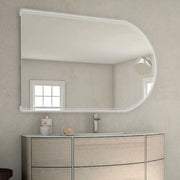 BATHROOM MIRROR 80x120CM WITH MAGNIFYING MIRROR MADE IN ITALY