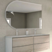 BATHROOM MIRROR 80x120CM WITH MAGNIFYING MIRROR MADE IN ITALY