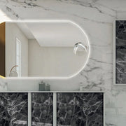 BATHROOM MIRROR 80x120CM WITH MAGNIFYING MIRROR MADE IN ITALY
