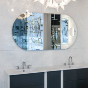 BATHROOM MIRROR 80x120CM WITH MAGNIFYING MIRROR MADE IN ITALY