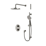 AQUABRASS UMIX  2 WAY SHARED THERMOSTATIC SHOWER KIT ROUND