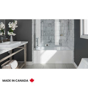 NEPTUNE- AFR Acrylic Alcove Bathtub in White