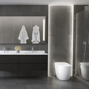 STUDIO LUX SLi3000 INTELLIGENT TANKLESS TOILET WHITE w/DUAL FLUSH & ADJUSTABLE SEAT