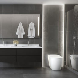 STUDIO LUX SLi3000 INTELLIGENT TANKLESS TOILET WHITE w/DUAL FLUSH & ADJUSTABLE SEAT